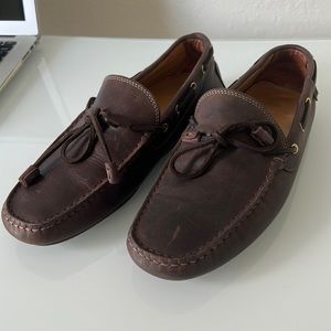 Massimo Dutti brown leather loafers size 41 Europe
